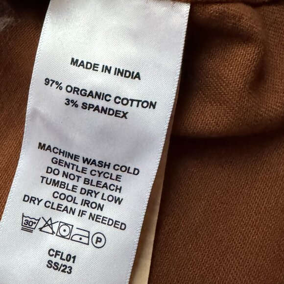 Quince Women's Comfort Stretch Brown Rust Chore Jacket SZ L Organic Cotton NWOT - Picture 6 of 12
